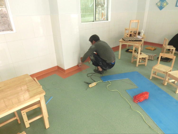 PVC地板 pvc卷材地板 弹性胶地板施工工艺
